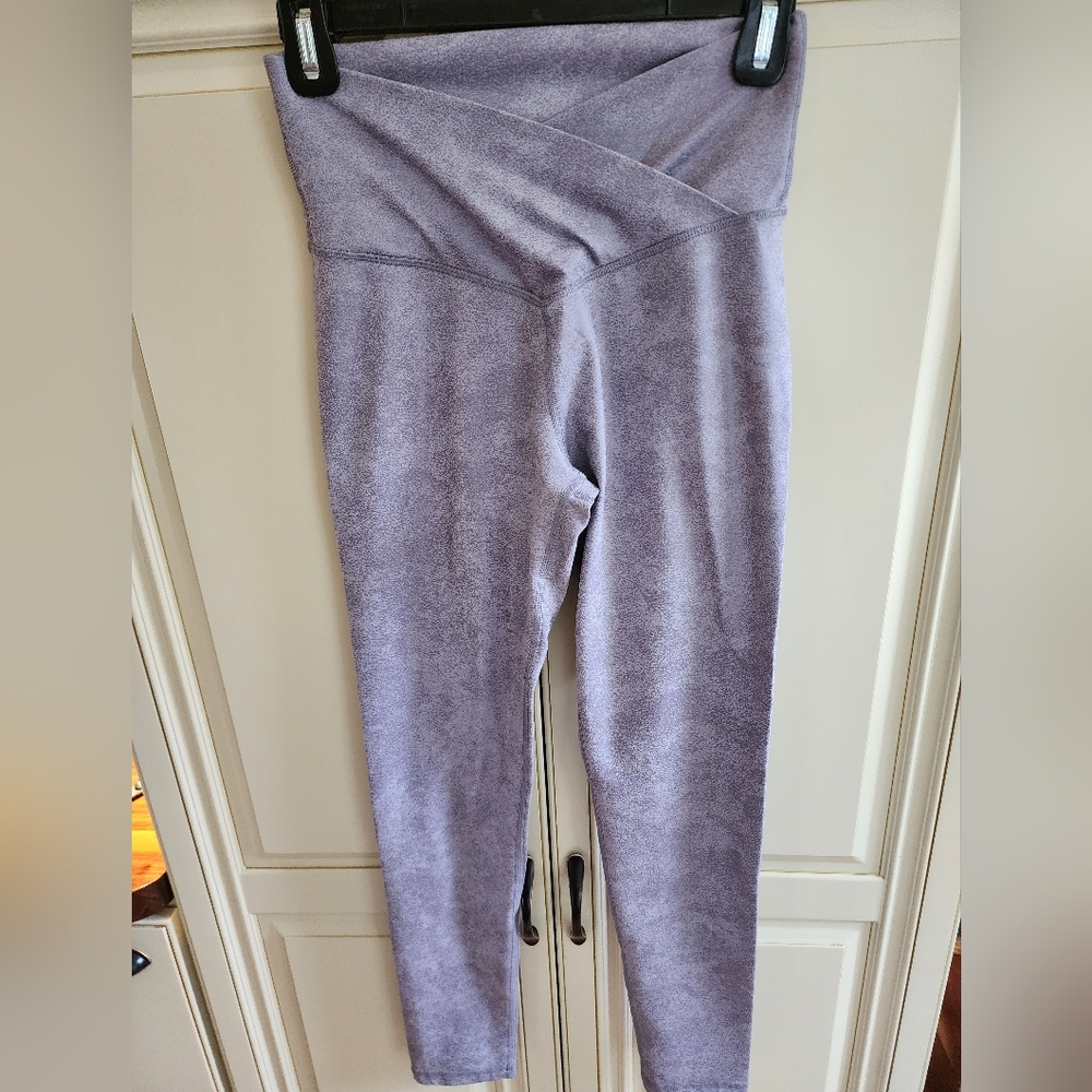 Aerie Offline Leggings, Size Medium, Purple/Gray